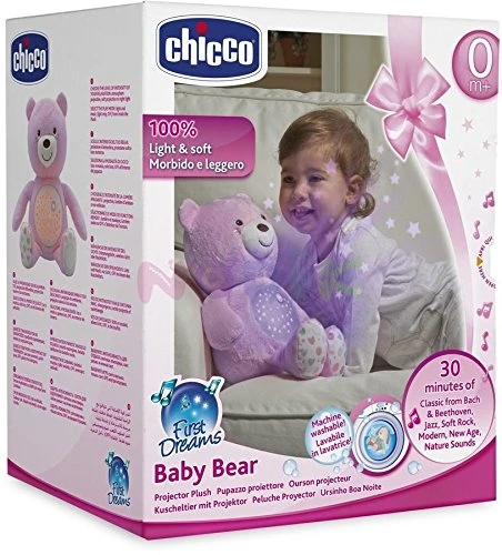 Chicco First Dreams Bear Cub Spotlight 0 Month and + Pink - Chicco - Image 2