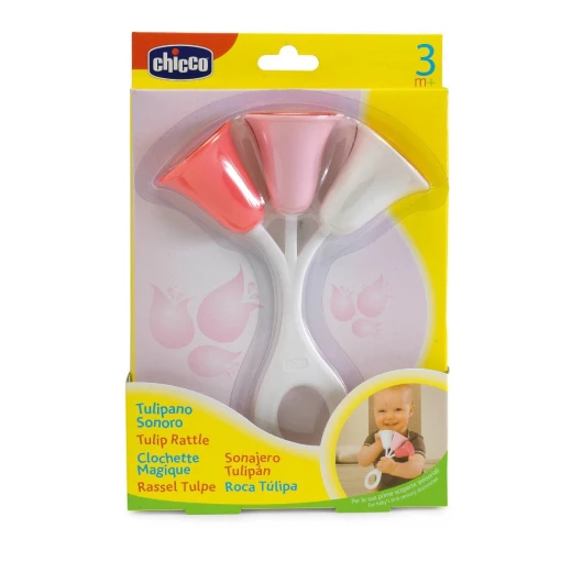 Chicco Tulip Rattle Pink Color - Chicco - Image 2