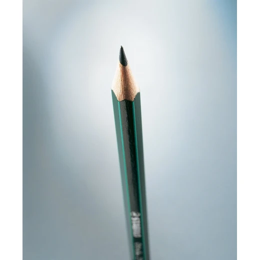 Stabilo Othello Pencil with Rubber Green with Stripes -12 Pencils - ستابيلو - Image 3