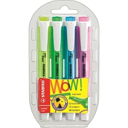 Stabilo Swing Cool Highlighters Wallet of 4