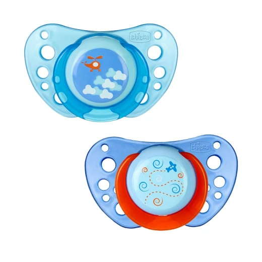 Chicco Physio Air Blue (6-12M) Silicone, 2 Pieces Chicco Physio Air Blue (6-12M) Silicone, 2 Pieces
