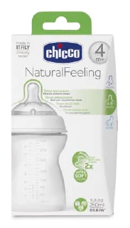 Chicco Natural Feeling (4M+) 250 ml Adjustable Flow - تشيكو - Image 3