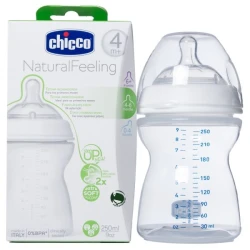 Chicco Natural Feeling (4M+) 250 ml Adjustable Flow