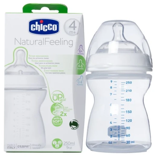 Chicco Natural Feeling (4M+) 250 ml Adjustable Flow Chicco Natural Feeling (4M+) 250 ml Adjustable Flow