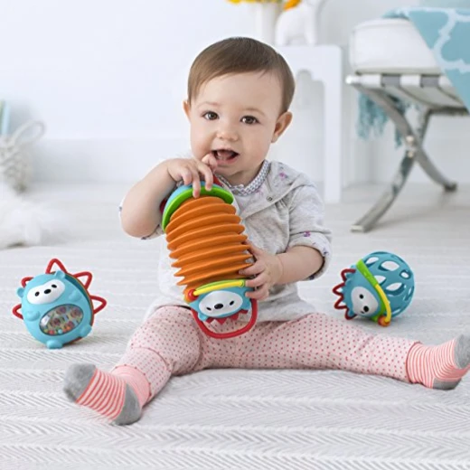 Skip Hop Baby Explore and More Musical Instrument Accordion Toy, Multi, Hedgehog - Skip Hop - Image 4