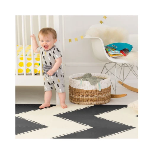 Skip Hop Geo Foam Play Mat, Black and White, Large, 1 Piece - Skip Hop - Image 2