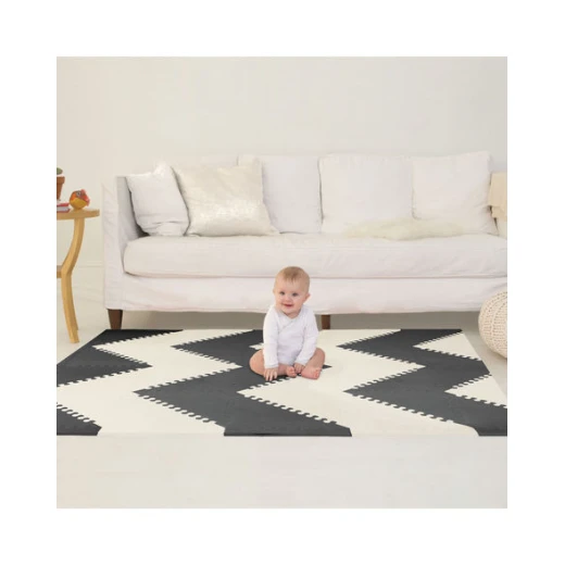 Skip Hop Geo Foam Play Mat, Black and White, Large, 1 Piece - Skip Hop - Image 3