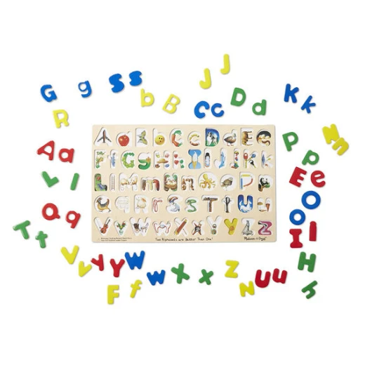 Melissa & Doug Upper & Lower Case Alphabet Puzzle - Melissa &amp; Doug - Image 3