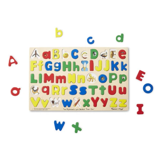 Melissa & Doug Upper & Lower Case Alphabet Puzzle - Melissa &amp; Doug - Image 4