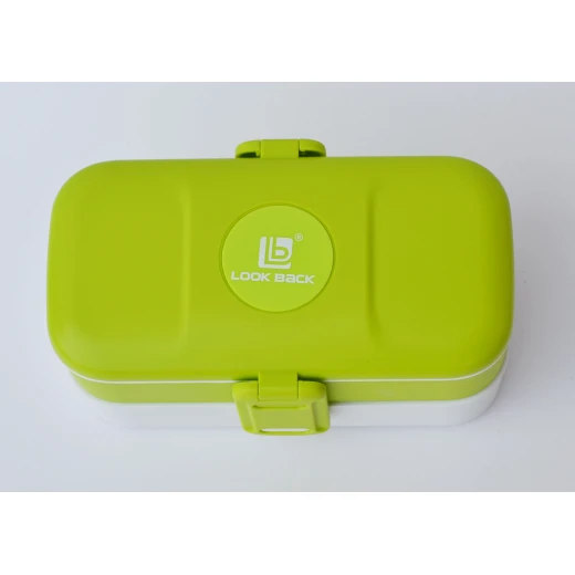 Look Back Lunch Box for Kids Adults, 2 layers, Leak Proof, FDA Approved-Green - Look Back - Image 7