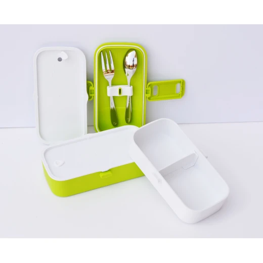 Look Back Lunch Box for Kids Adults, 2 layers, Leak Proof, FDA Approved-Green - Look Back - Image 10