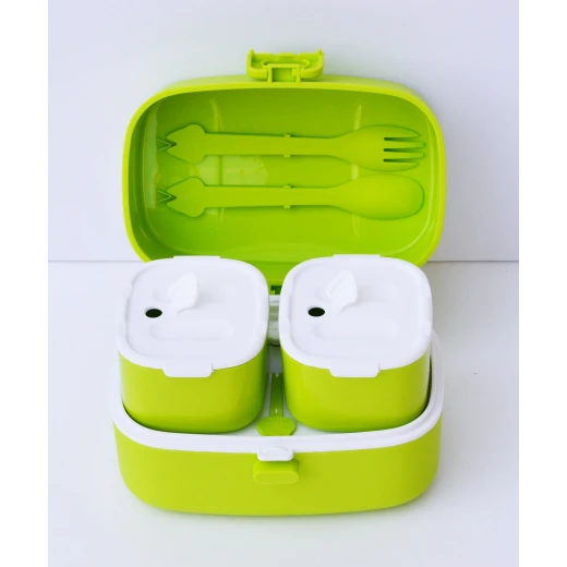 Look Back Lunch Box For Kids, Green Color - Look Back - Image 2