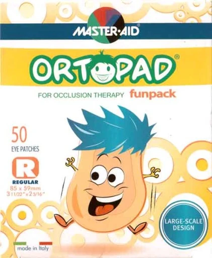 Master Aid Ortopad Fun Pack Eye Patches - Junior Size (50 Per Box) - ماستر ايد - Image 3