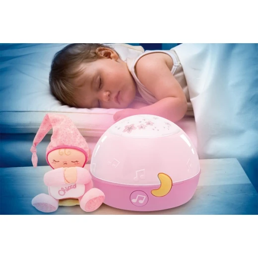 Chicco Goodnight Stars Soft Musical Nightlight - Pink - Chicco - Image 3
