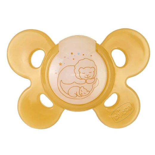 Chicco Physio Comfort Neutral Silicone Soother (1 Piece, Glowing) Chicco Physio Comfort Neutral Silicone Soother (1 Piece, Glowing)