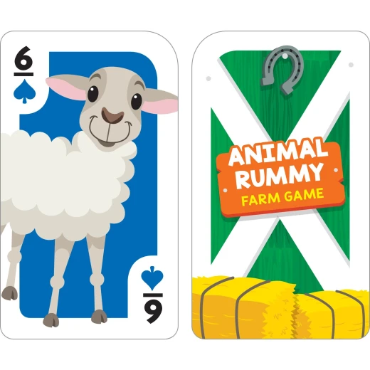 School Zone Farm Animal Rummy Card Game for Kids: Matching and Counting Educational Fun - School Zone - Image 4