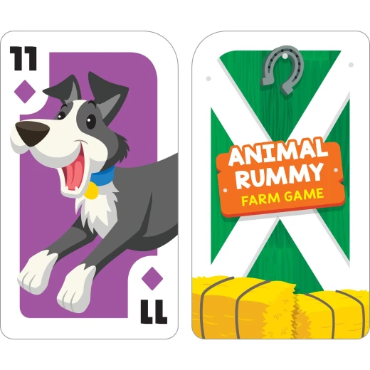 School Zone Farm Animal Rummy Card Game for Kids: Matching and Counting Educational Fun - School Zone - Image 3