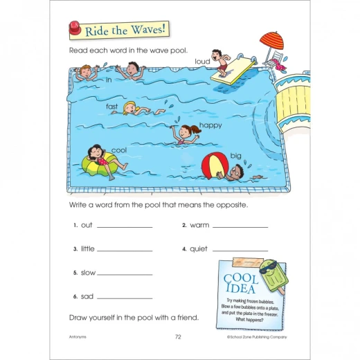 School Zone - First Grade Super Scholar Workbook Ages 5 to 7 - سكول زون - Image 5