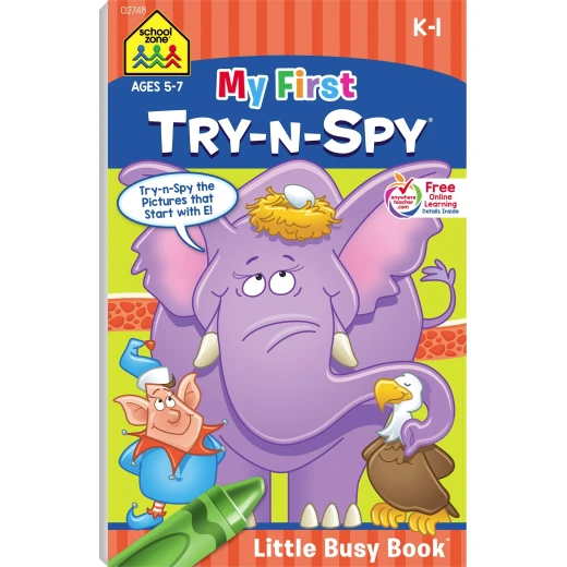School Zone - My First Try & Spy - Little Busy Book School Zone - My First Try & Spy - Little Busy Book
