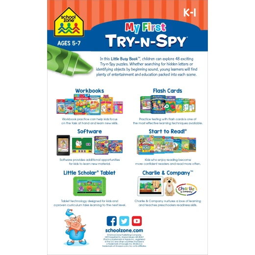 School Zone - My First Try & Spy - Little Busy Book - School Zone - Image 2