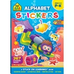 School Zone Alphabet Stickers Workbook for Ages 3-6: Fun Educational Activities for Early Literacy & Pre Writing Skills for Preschoolers - School Zone