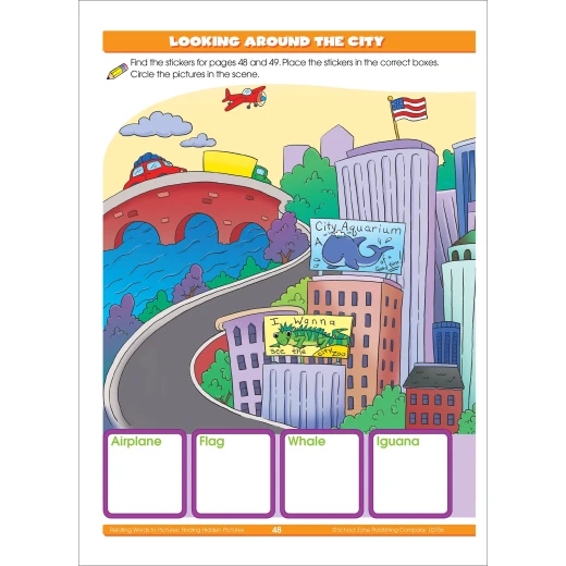 School Zone Alphabet Stickers Workbook for Ages 3-6: Fun Educational Activities for Early Literacy & Pre Writing Skills for Preschoolers - School Zone - Image 4