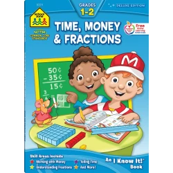 School Zone - time , money and fractions grade 1-2