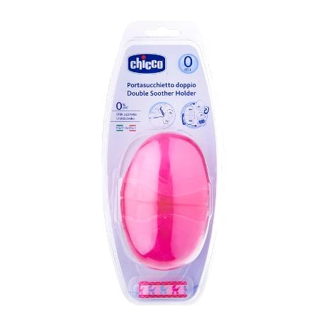 Chicco Double Soother Holder- Pink - Chicco - Image 3