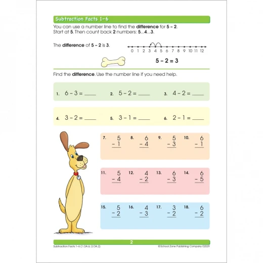 School Zone Addition & Subtraction 1-2 Workbook - School Zone - Image 5