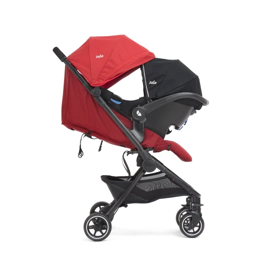 Joie Pact Stroller in Cranberry Red: Compact Travel Stroller for Newborns and Infants. Lightweight, Foldable Design for Easy Storage and Transport. Ideal for Travel and Everyday Use. - Joie - Image 2