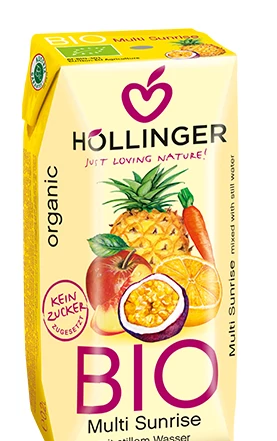 Hollinger Organic multi sunrise Juice 200ml - هولينجر