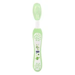 Chicco- Green -  Milk Teeth toothbrush (6 m - 3yrs) - تشيكو