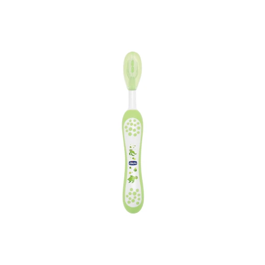 Chicco- Green -  Milk Teeth toothbrush (6 m - 3yrs) - تشيكو - Image 8