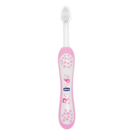 Chicco Milk Teeth Toothbrush +6m, Pink - تشيكو - Image 3