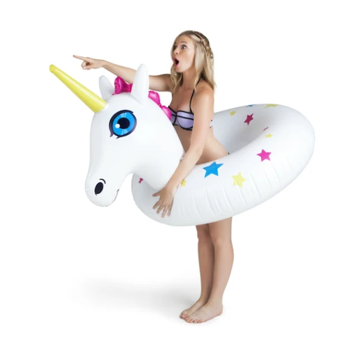 BigMouth Inc Giant Inflatable Unicorn Pool Float for Adults, Over 4 Feet Wide, Fun Summer Beach Toy - BigMouth Inc. - Image 2