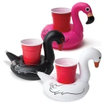 BigMouth Inc Flamingo Cup Holder 3 Pack Floating Pool Drink Holders for Pool Parties - BigMouth Inc.