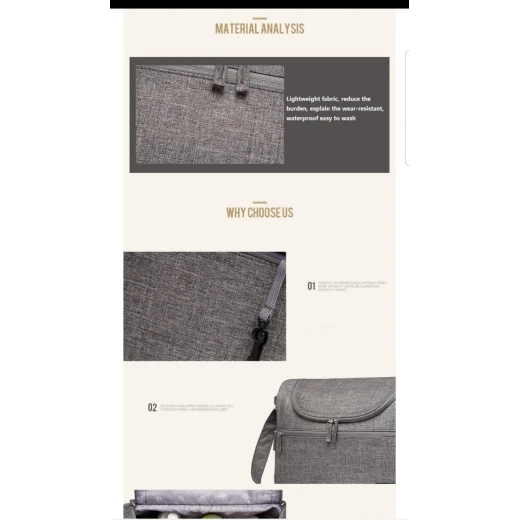 Colorland Herman Shoulder Baby Changing Bag (Gray) - Colorland - Image 3