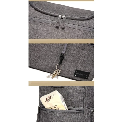 Colorland Herman Shoulder Baby Changing Bag (Gray) - Colorland - Image 15