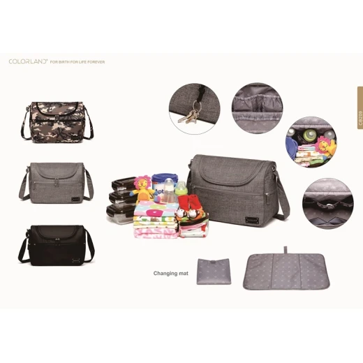 Colorland Herman Shoulder Baby Changing Bag and mother bags  (Black) - Colorland - Image 5