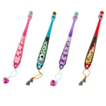 Jordan Children's Toothbrush Jordan Step 3 (6-9 years) Soft Brush with a Cap for Travel - Orange - Jordan