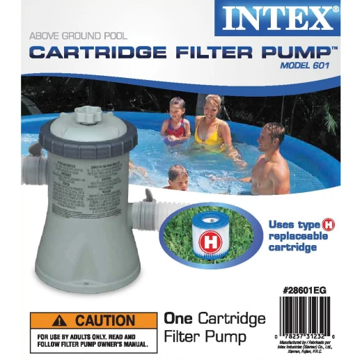 Intex - 330 GALLONS CARTRIDGE FILTER PUMP (220-240 Volt), 330 gal./hr - Image 3