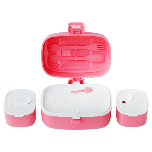 Look Back Lunch Box For Kids, Pink Color Look Back Lunch Box For Kids, Pink Color