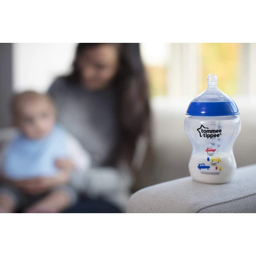 Tommee Tippee Closer to Nature Baby Bottle Decorated Brown, X2 Bottles, 260 ml - Tommee Tippee - Image 5