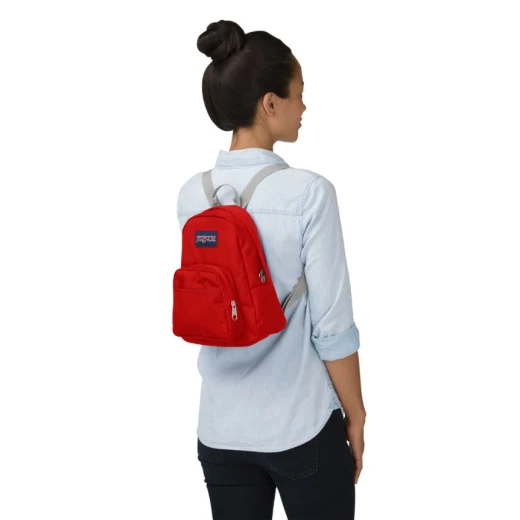 JanSport Half Pint Mini Backpack 12.3" Red Tape Small Lightweight Daypack for Everyday Use - JanSport - Image 4