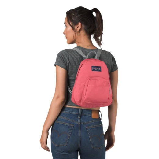 JanSport Half Pint Mini Backpack Strawberry Pink Small Lightweight Daypack for Women Girls - JanSport - Image 4