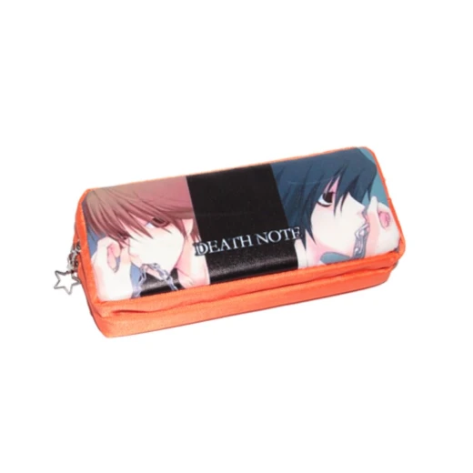 Rectangle Anime Pencil Case, Orange Rectangle Anime Pencil Case, Orange