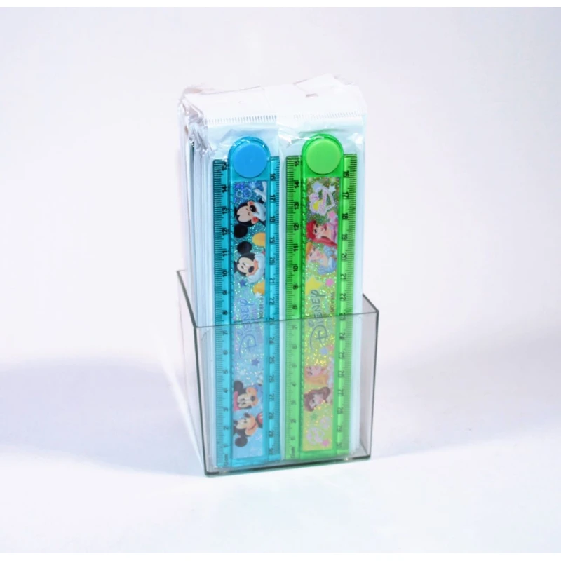 Mickey Mouse Plastic Ruler, 30 cm, Green or Blue - Green