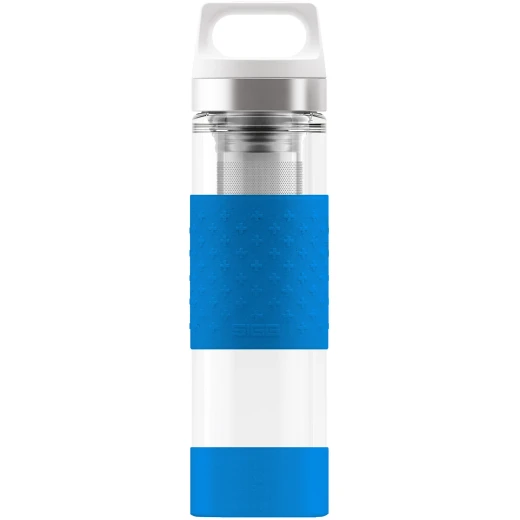SIGG Thermo Flask Hot & Cold Glass Electric Blue Bottle 0.4 L SIGG Thermo Flask Hot & Cold Glass Electric Blue Bottle 0.4 L