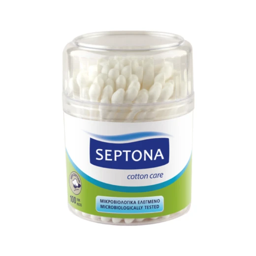 Septona 100 Cotton Buds in Plastic Jar Septona 100 Cotton Buds in Plastic Jar
