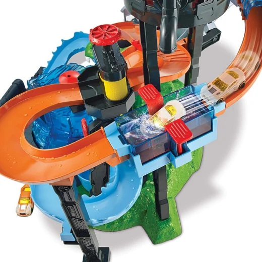 Hot Wheels Ultimate Gator Car Wash Playset Color Change Feature Interactive Toy 19.69 in - Hot Wheels - Image 4